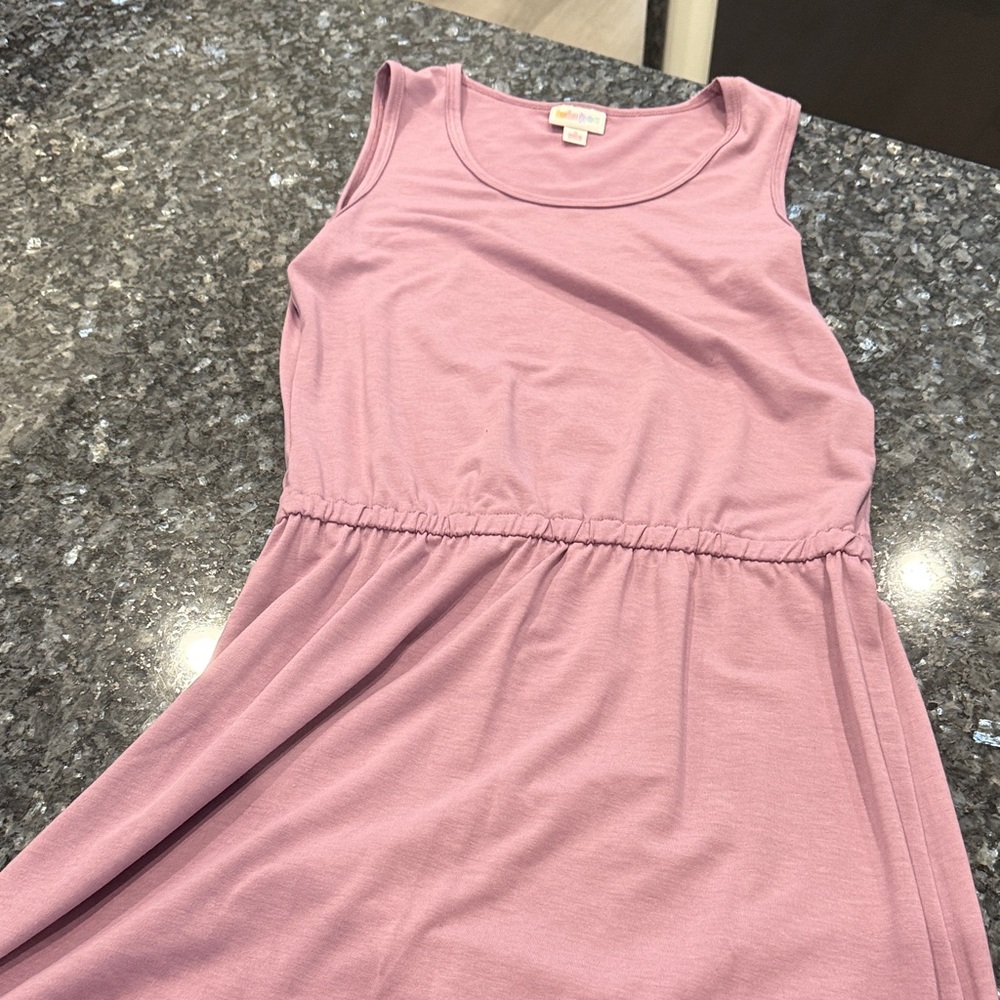 Sleeveless Pink Maxi Dress